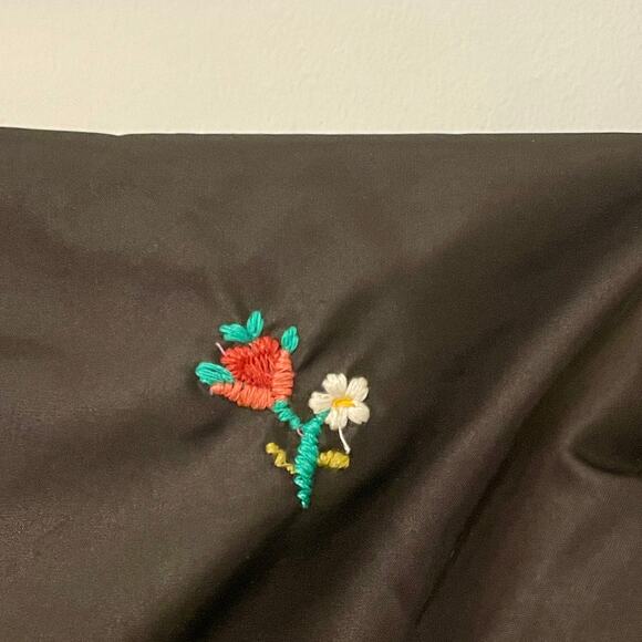 Sea NY Rubina Embroidered Mini Dress Puff Sleeve Floral Ruched - Picture 7 of 16